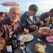 Abendessen im Freien auf 2000 m