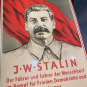 Stalin-Bild im zeitgeschichtlichen Forum in Leipzig