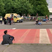 Der Stadtpark ist voller Leben