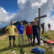 Gipfelfoto auf dem Leistkamm