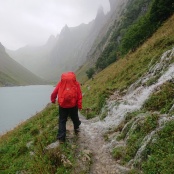 der Weg ist ein Bach geworden