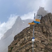 auf dem h&ouml;chsten Punkt: Rot Gr&auml;tli 2544 m