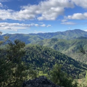Aussichtspunkt auf der Corniche de C&eacute;vennes, der Hochstrasse zwischen St. Jean und Florac