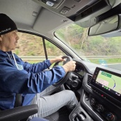 auf dem Heimweg  mit unserem Piloten