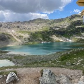 ein letzter Blick auf die Seen vor dem Abstieg