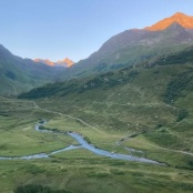 Blick zur&uuml;ck Richtung Fl&uuml;ela Wisshorn