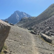Endlich ist der Piz Linard sichtbar, 3410 m